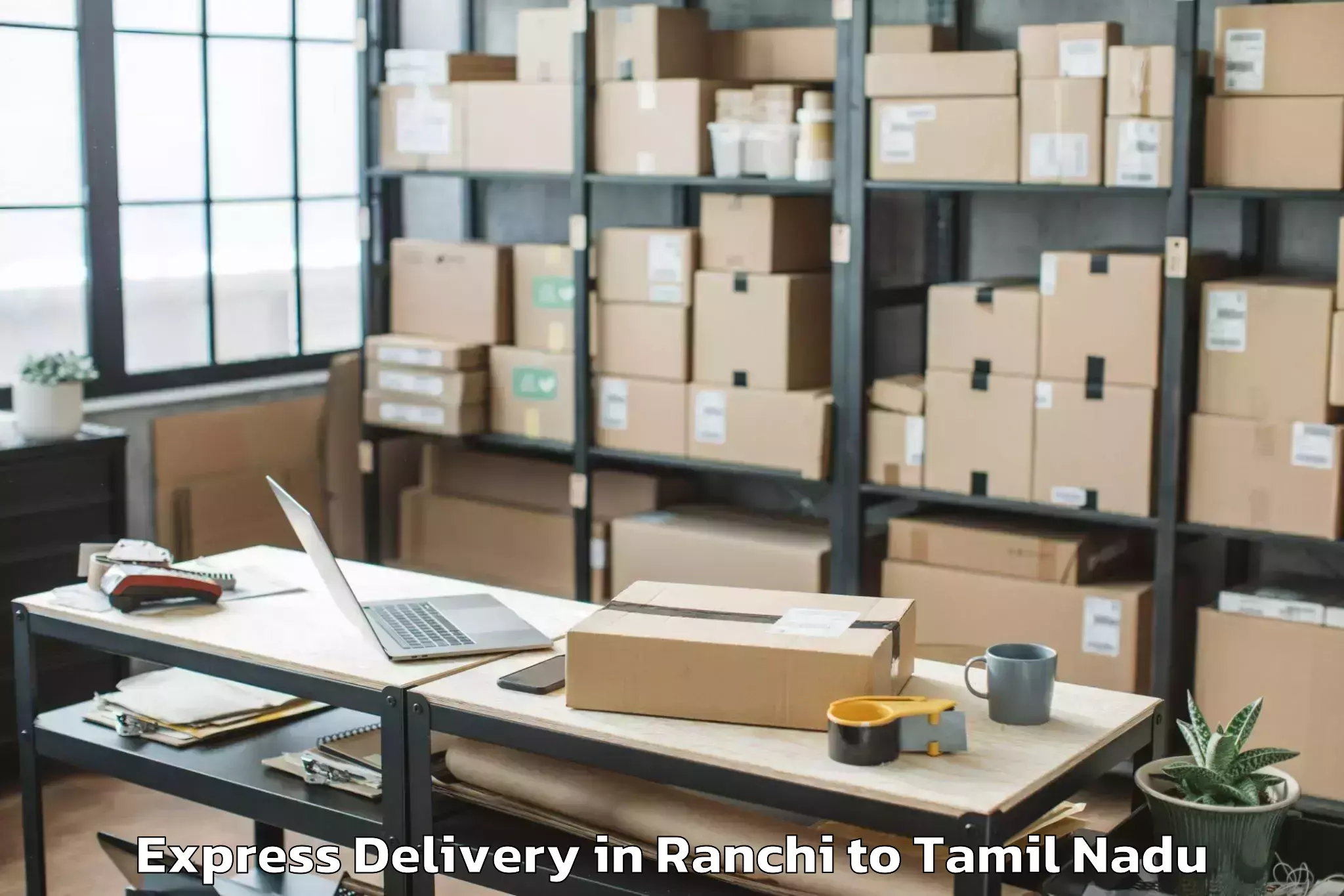 Easy Ranchi to Vellore Institute Of Technolog Express Delivery Booking